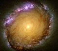 NGC 1512, located 30 million light-years away, is a barred spiral galaxy in the southern constellation of Horologium